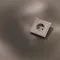 Накладка для розетки с заземлением Voltum S70 Metal Платина VLSM000610