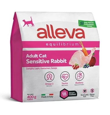 Alleva Equilibrium Sensitive Adult Кролик для кошек 400 г