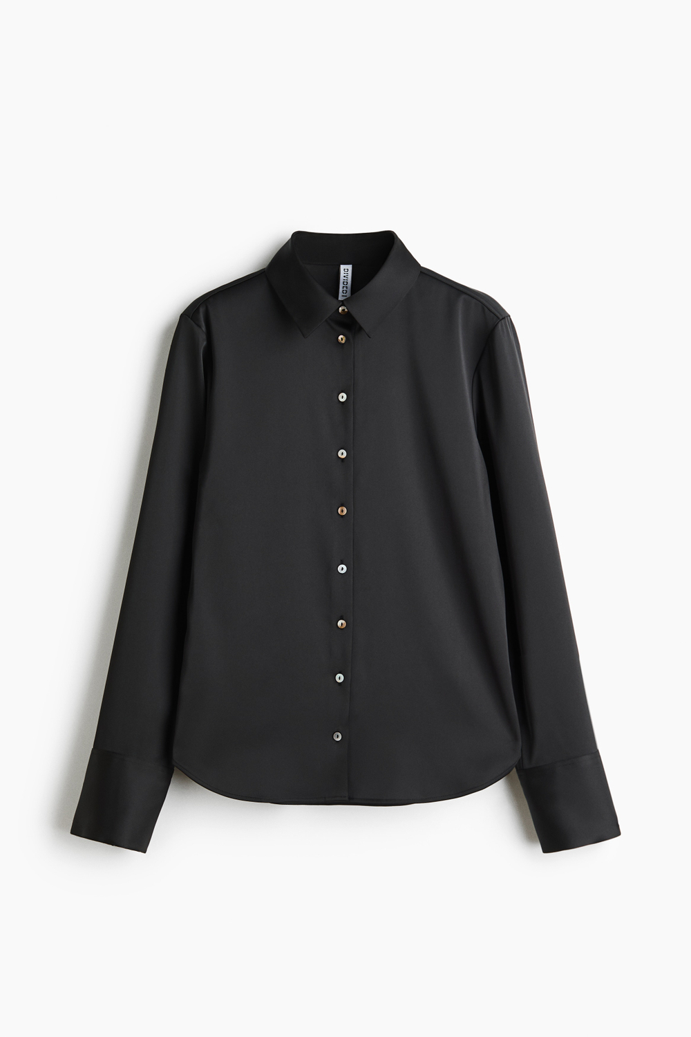 Приталенная габардиновая рубашка - H&M