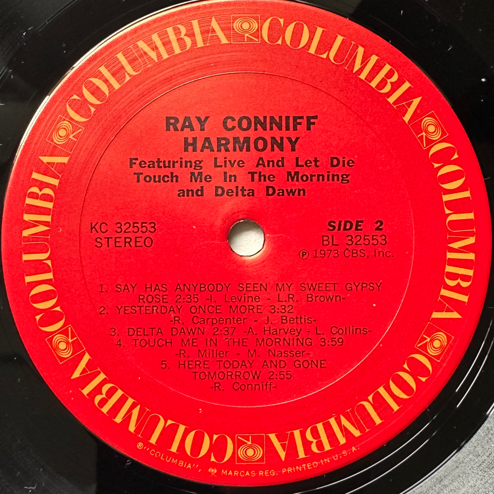 Ray Conniff - Harmony (США 1973г.)