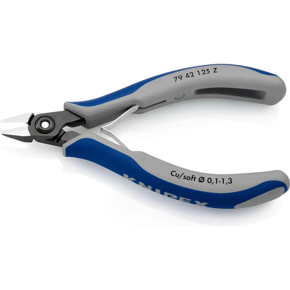 Прецизионные кусачки боковые для электроники чернёные 125 мм Knipex 79 42 125 Z