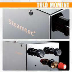 Steamtec TOLO MOMENT 180 - 18 кВт парогенераторы для хамама и турецкой бани / Серия PLATINUM со встроенной музыкой, пультом на 9-ти языках и возможностью монтажа без термодатчиков