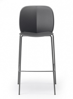 Стул пластиковый полубарный Scab Design Mentha Go Green, антрацит