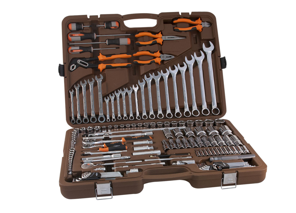 OMT141S Набор инструмента универсальный 1/4", 3/8" и 1/2"DR, 141 предмет