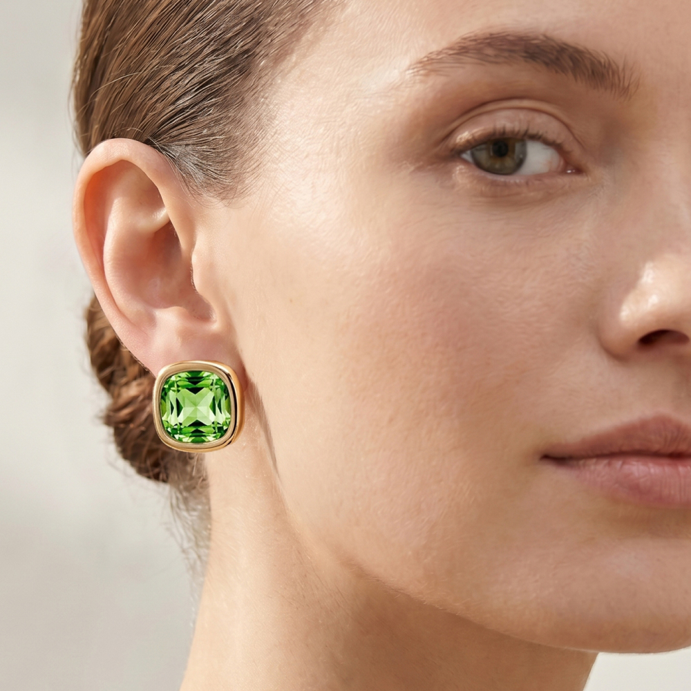 Серьги Fiore Luna Peridot AG210405E-015 G