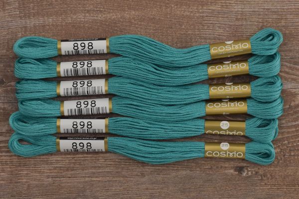 Мулине Lecien Cosmo, цв. 0898 / 6 мот. по 8 метров, в 6 сложений