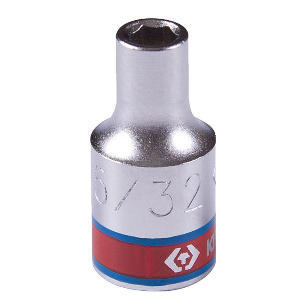KING TONY (233505S) Головка торцевая стандартная шестигранная 1/4", дюймовая 5/32"