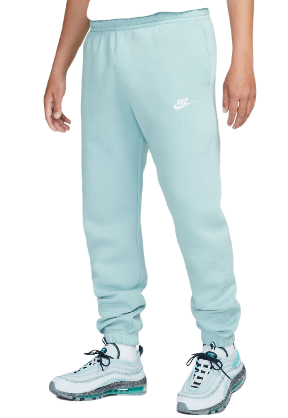 Мужские теннисные штаны Nike Sportswear Club Pant - mineral/mineral/white