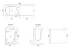 Ванна для МГН ABS NOFER H502 белый