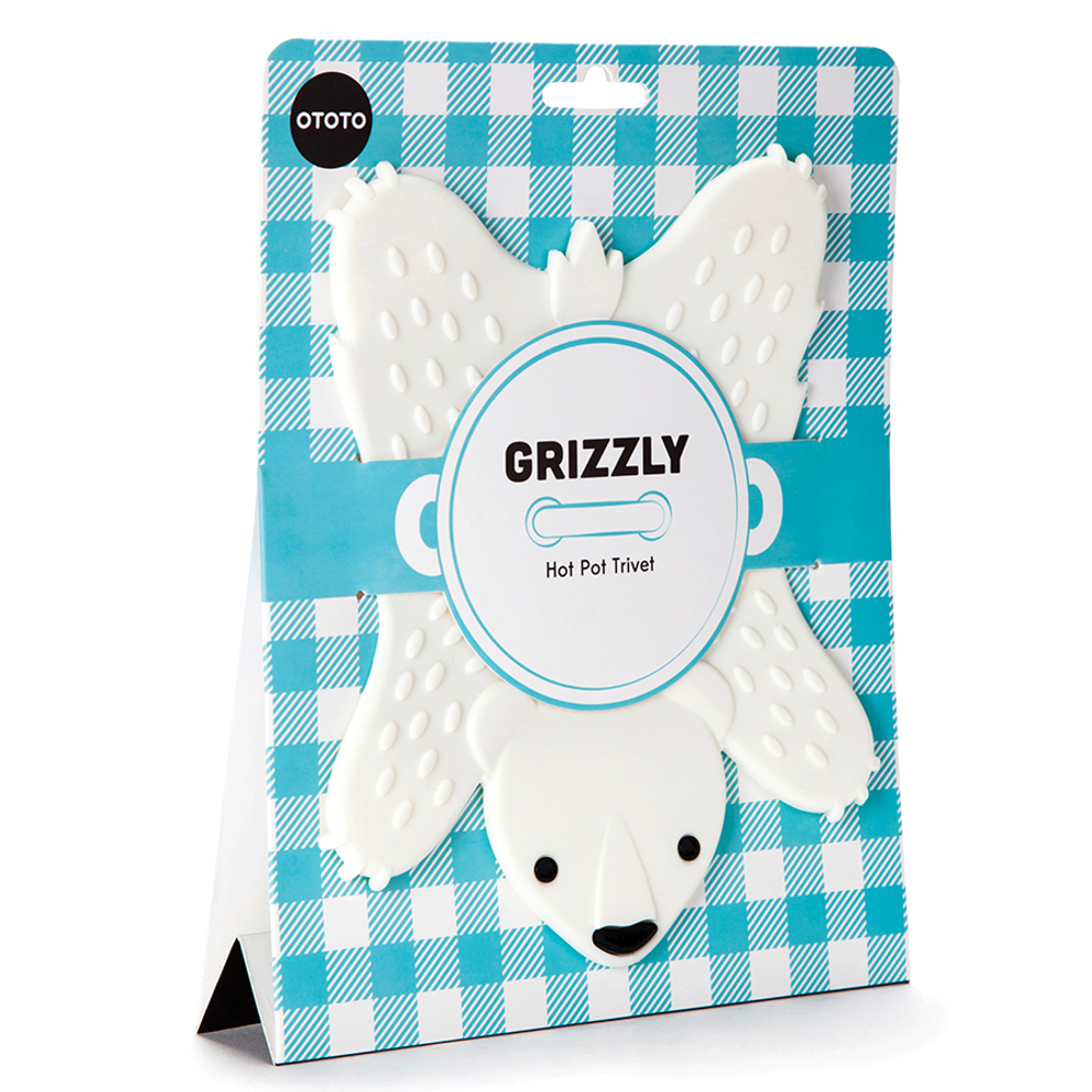 Подставка под горячее grizzly белая