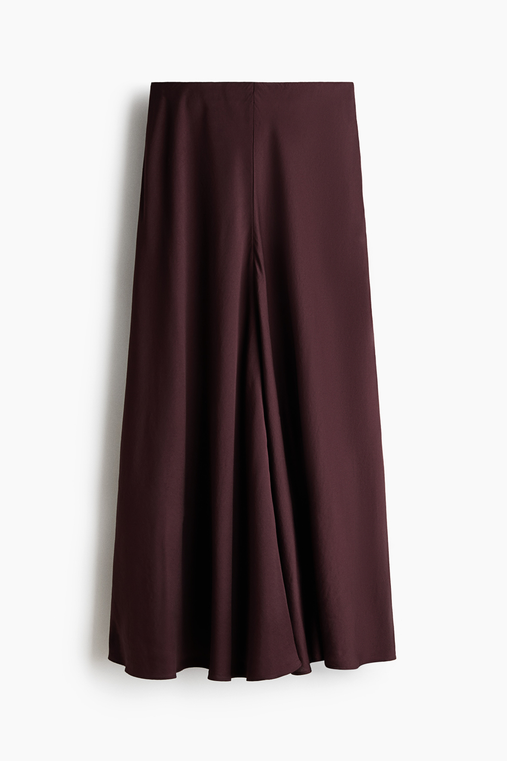 Атласная юбка макси — Персиково-розовый - H&M