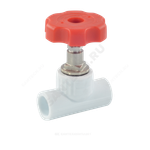 Клапан (вентиль) PP-R запорный белый Дн 25х90гр внутренняя пайка VALFEX 10146025