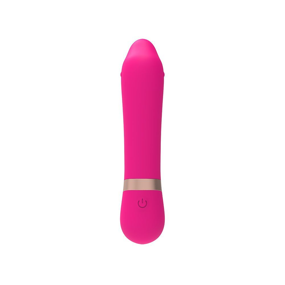 Розовый мини-вибратор для массажа G-точки Cuddly Vibe - 11,9 см. (Цвет: розовый)