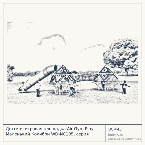 Детская игровая площадка Air-Gym Play Маленький Колибри WD-NC105, серия Птичье гнездо