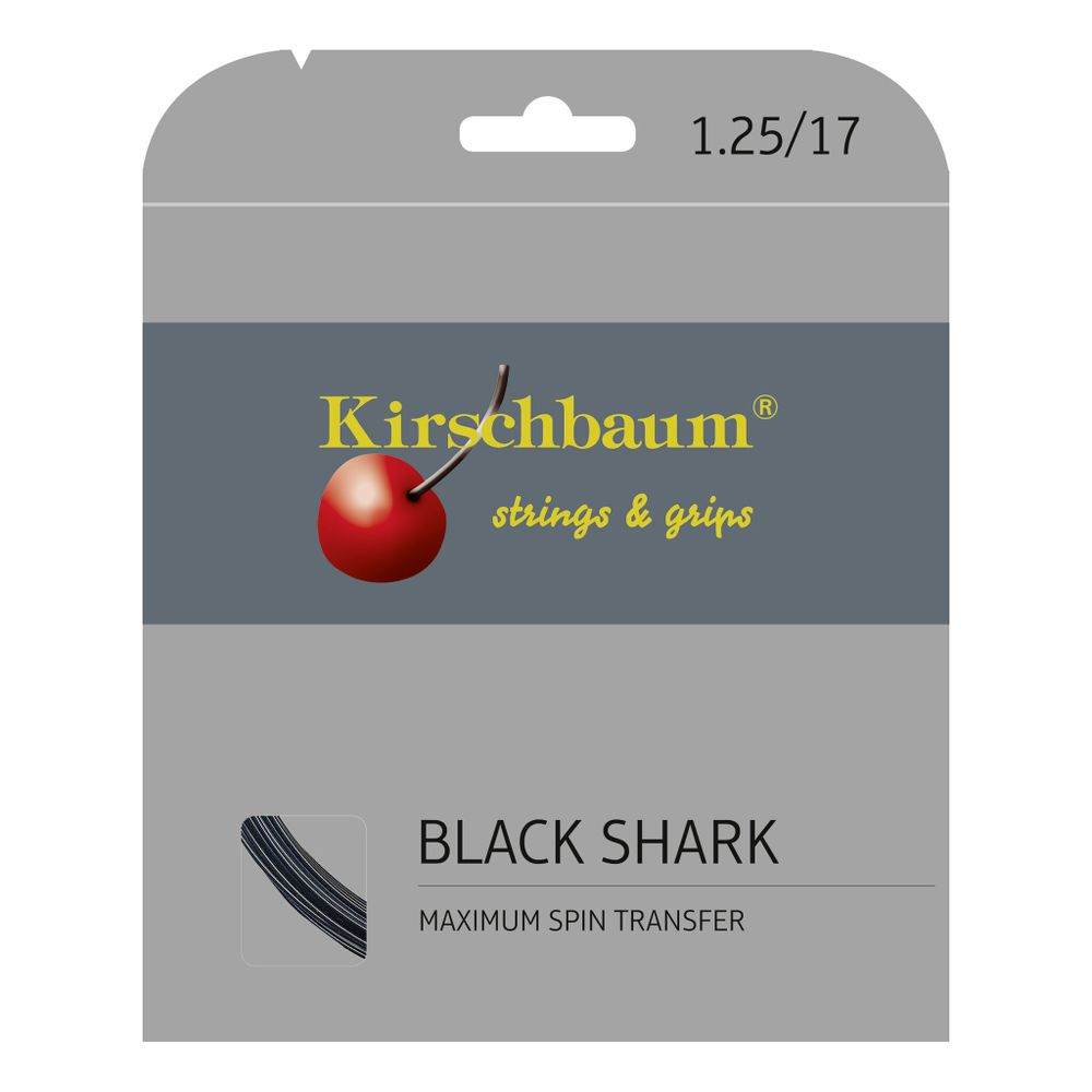 Струны теннисные Kirschbaum Shark String Set 12m - Black