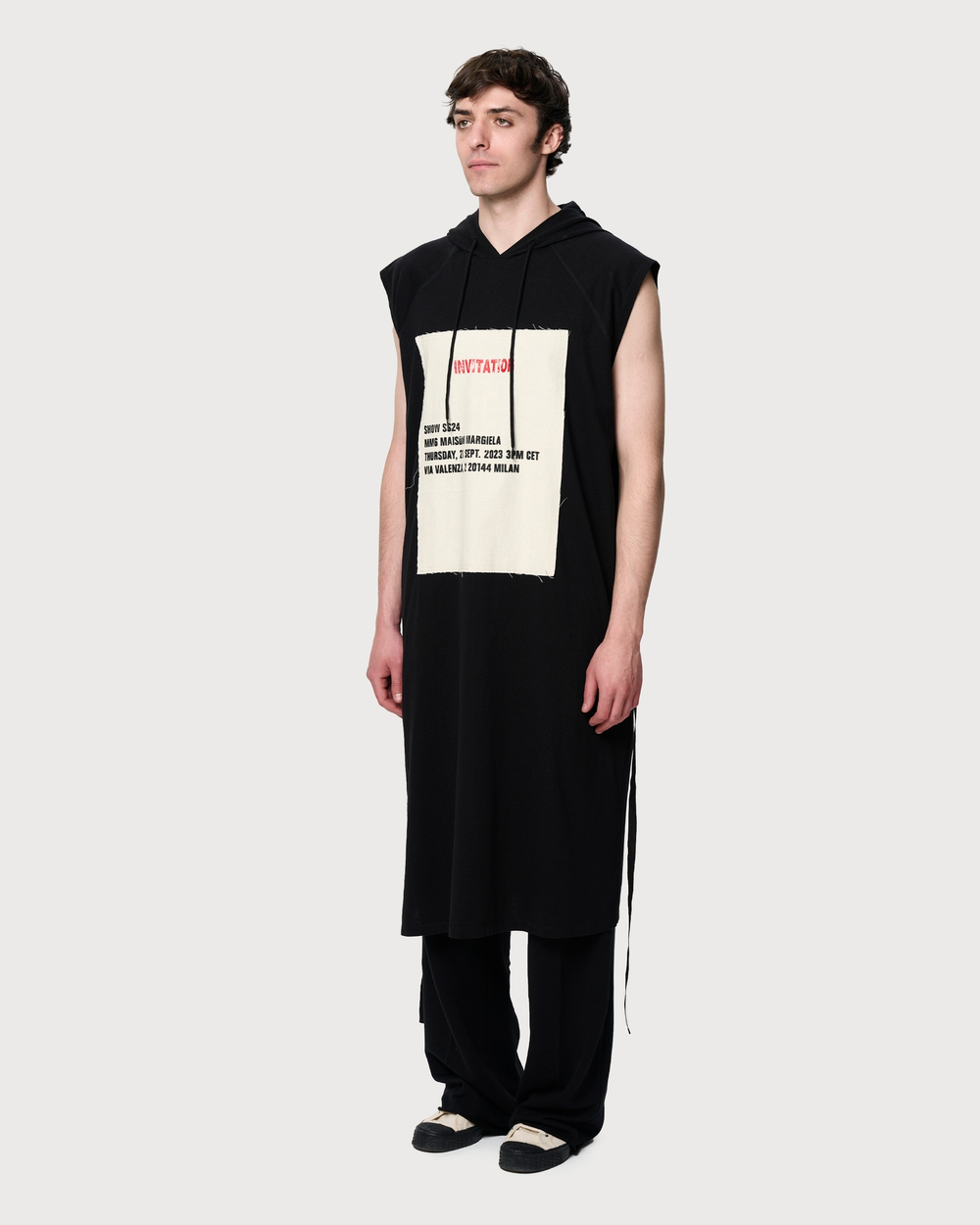 MM6 MAISON MARGIELA ТОП БЕЗ РУКАВОВ МУЖСКОЙ С КАПЮШОНОМ