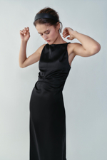 АТЛАСНОЕ ПЛАТЬЕ СО СБОРКАМИ — ZARA