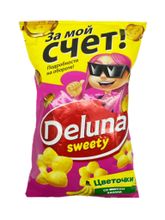 Кукурузные снеки Deluna Цветочки со вкусом банана 85 г