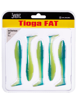 Виброхвост Lucky John TIOGA FAT 3.9in (100 мм), цвет T57, 5 шт.