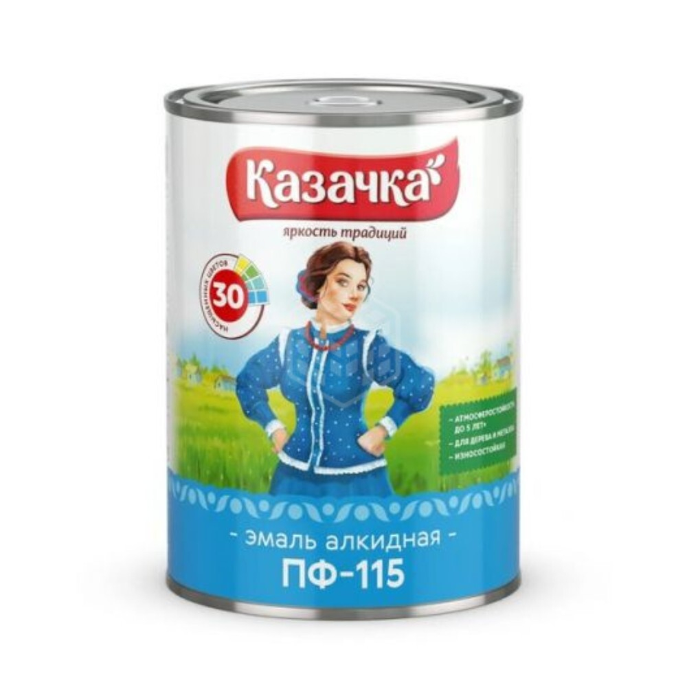 Эмаль Казачка ПФ-115, сиреневая 0,9кг 2шт