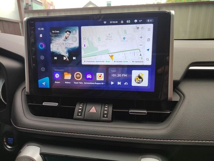 Магнитола для Toyota RAV4 50 2019-2024+ (рынок РФ и ОАЭ) - Parafar PF568UHD на Android 13, Быстрая, QLED, CarPlay, 4G SIM-слот
