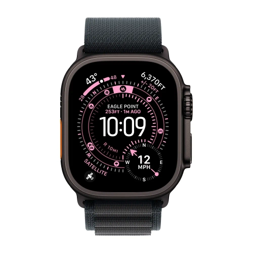 Умные часы Apple Watch Ultra 3 (2025) GPS + Cellular, 49mm, Black Titanium Case with Black Alpine Loop, S