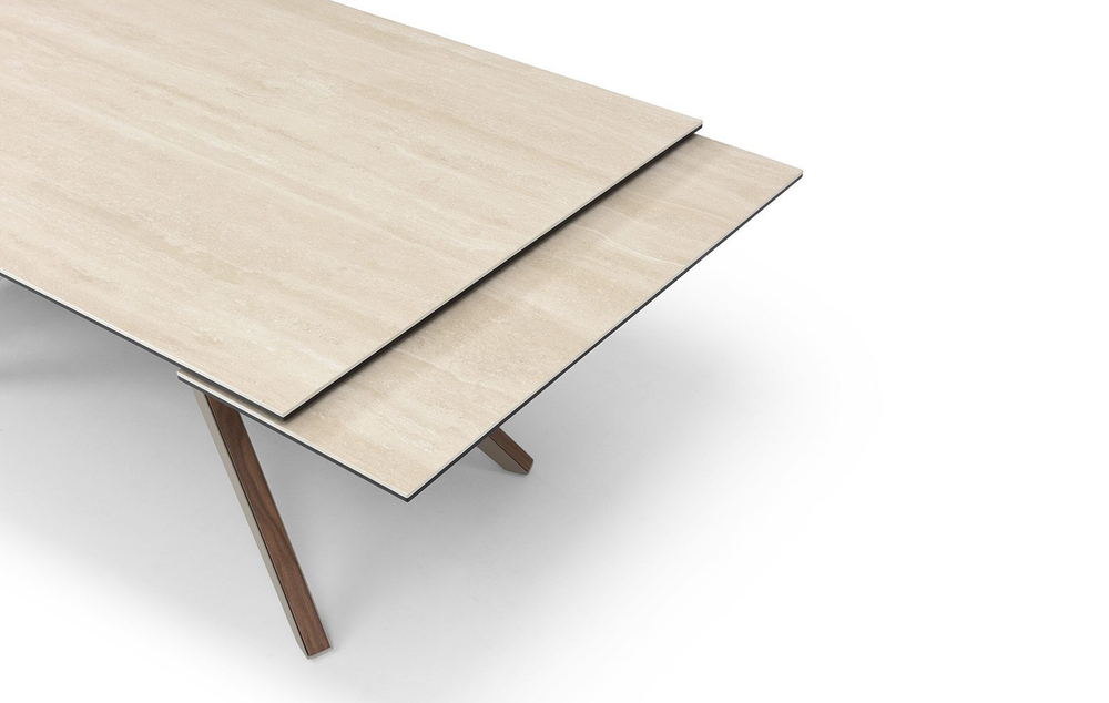Стол DT2448 (180-260) MILAN TRAVERTINE