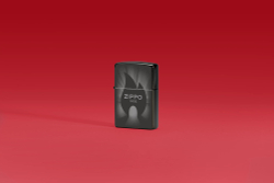 Зажигалка ZIPPO Radiant с покрытием High Polish Black, латунь/сталь, черная, глянцевая, 38x13x57 мм,