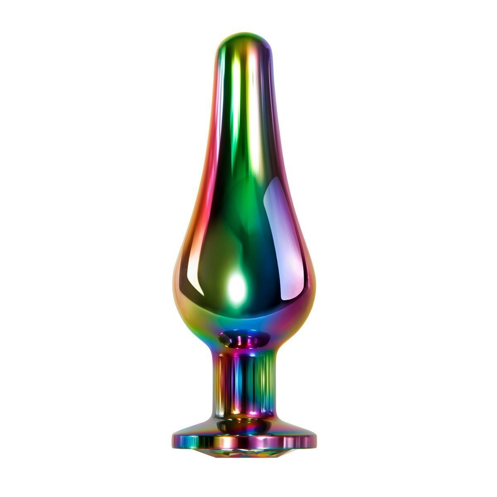 Набор из 3 радужных анальных пробок Rainbow Metal Plug Set (Цвет: разноцветный)