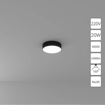 Потолочный светильник 20W 4000K A6620PL-1BK чёрный Fado Arte Lamp