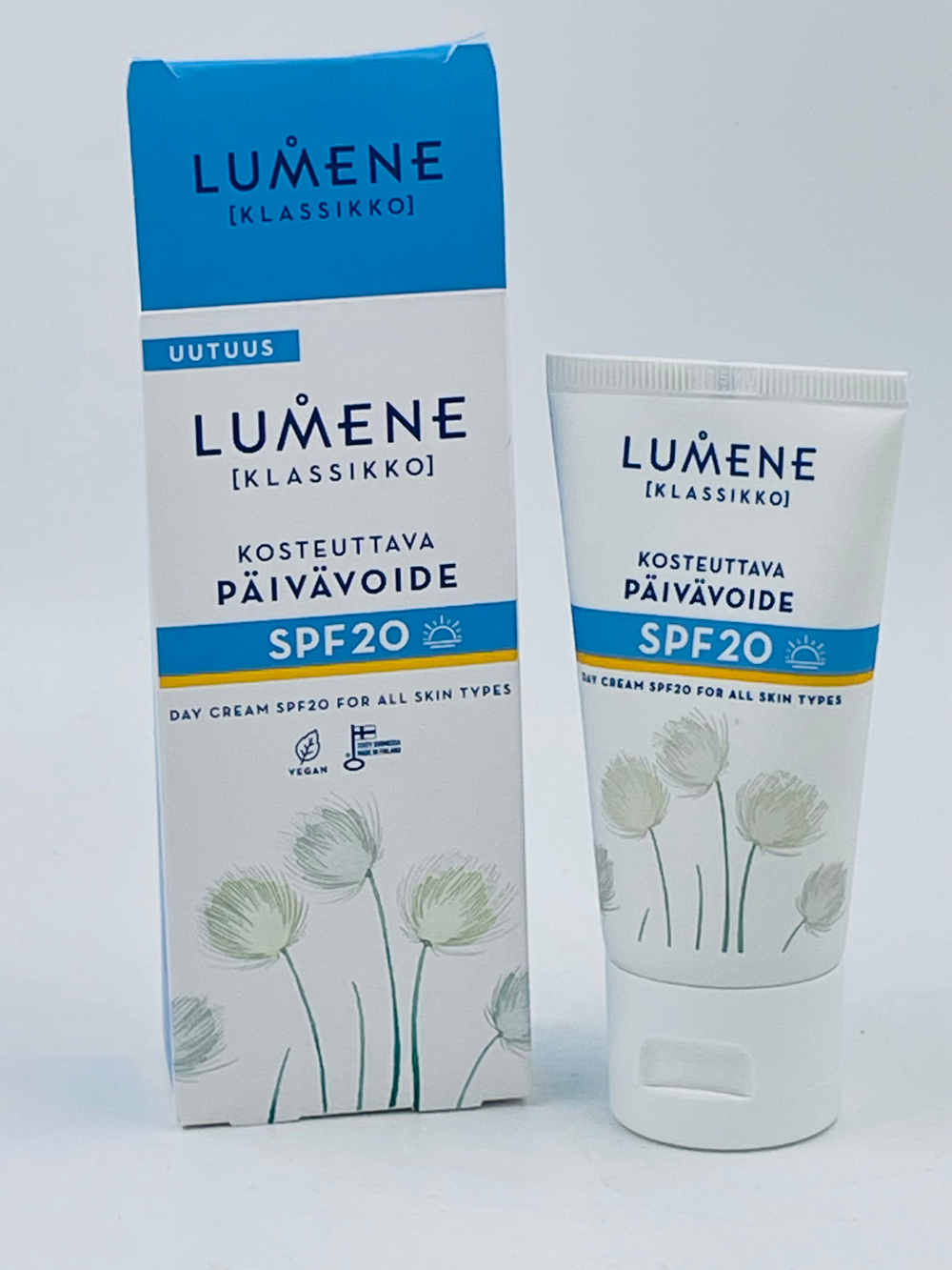 Крем дневной увлажняющий Lumene Klassikko SPF20 с эктрактом северного хопчатника, 50 мл (из Финляндии )