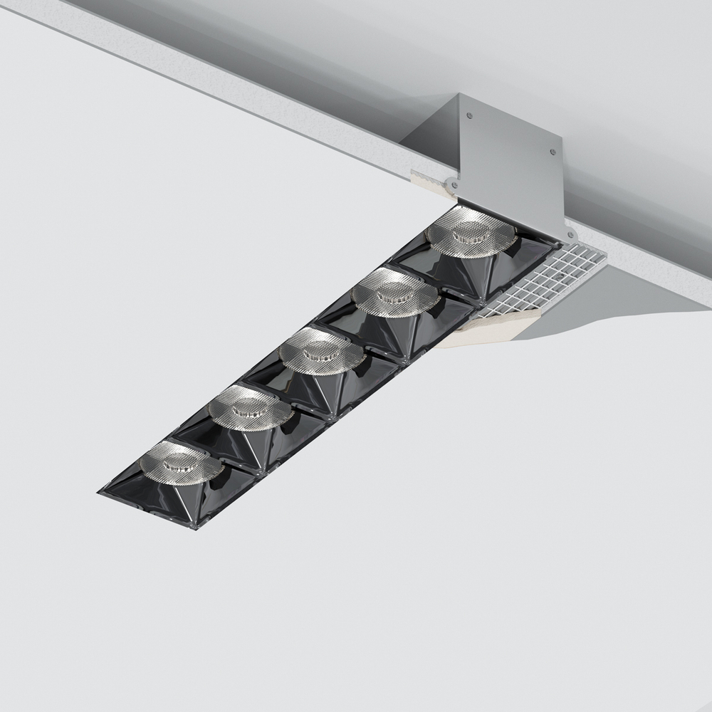 Donolux Led Eye Unite + св-к встраиваемый, 10W, 193х74, 8мм, H39, 8мм, 900Lm, 38°, 3000К, Ra80, IP20,   Артикул: DL18519M141A10.38.193CH 150