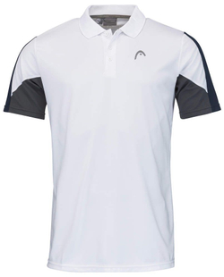 Мужское теннисное поло Head Club 22 Tech Polo Shirt M - белый