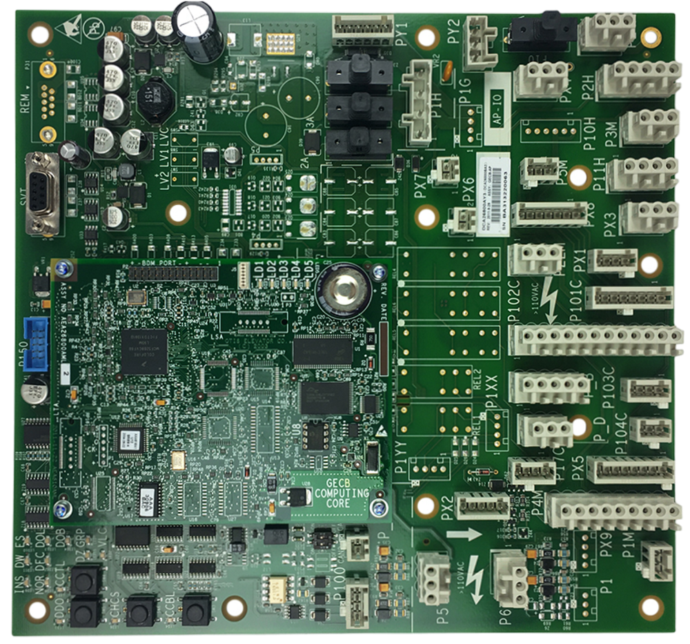 Комплект плат управления (AY3)  Базовая (материнская) GECB-AP + Процессорная GECB (Computing Core) OTIS.
