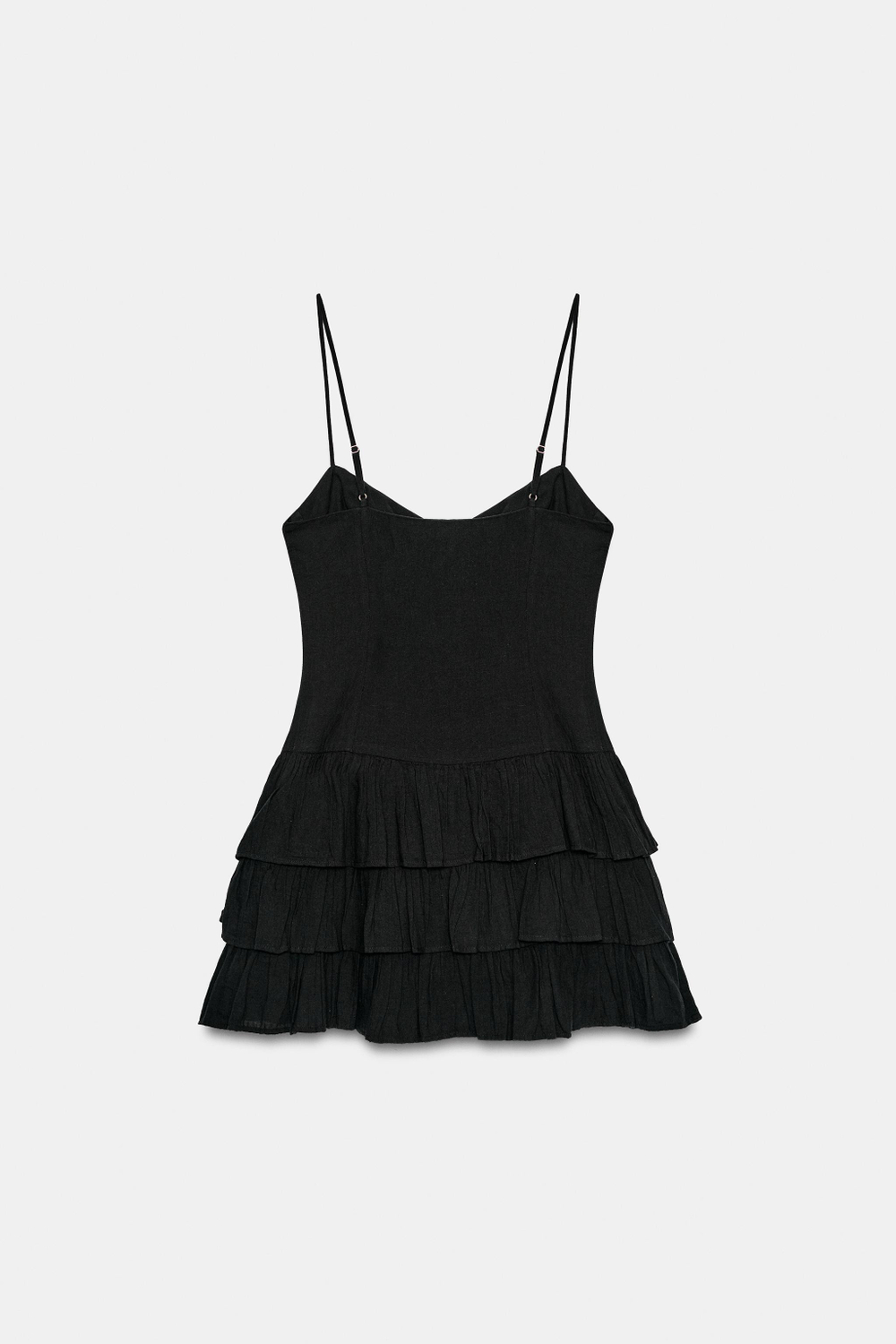 МИНИ-ПЛАТЬЕ С ВОЛАНАМИ И ЗАВЯЗКАМИ — ZARA
