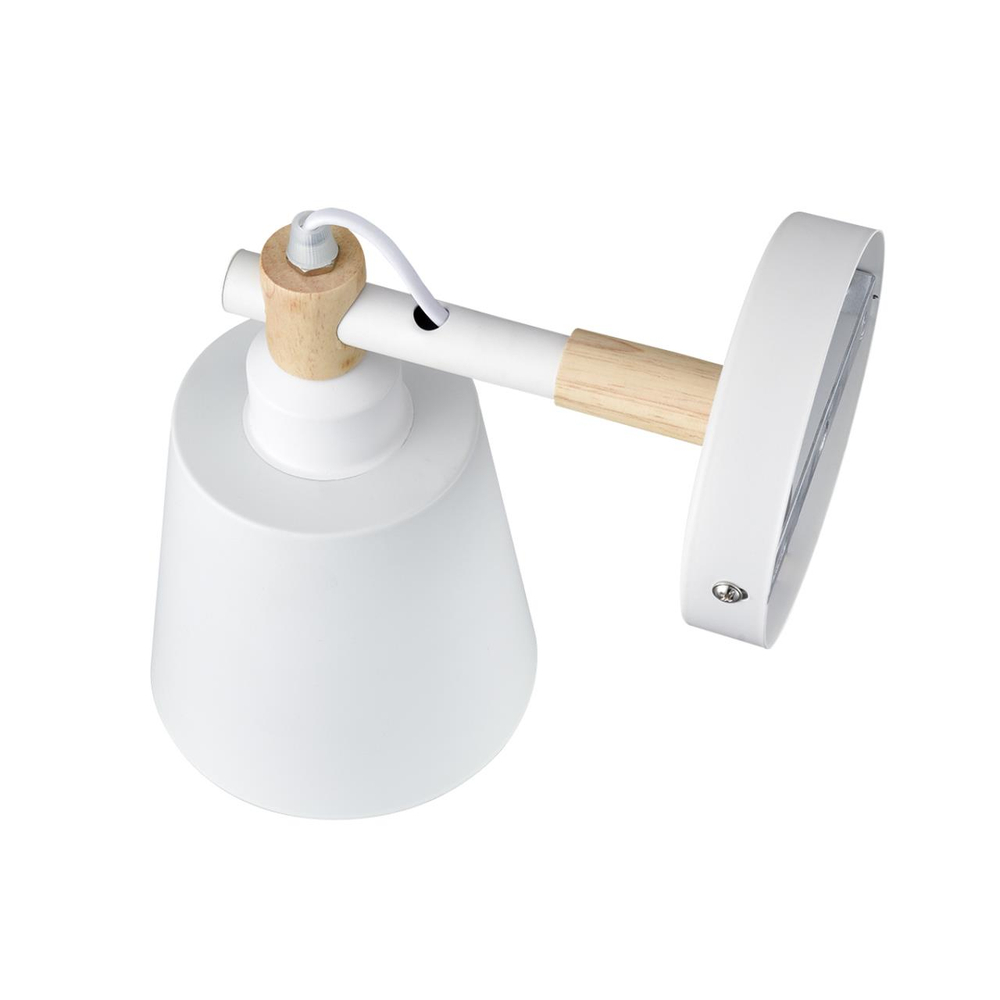 8097/1W MODERNI LN26 342 белый/белый металл, дерево/металл Бра Е27 1*60W 220V ROSALINA