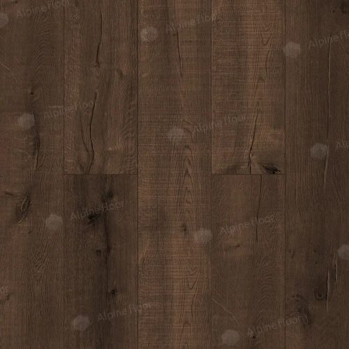 Каменно-полимерная плитка Alpine Floor Реал вуд (Real Wood) Дуб Мокка ЭКО 2-2