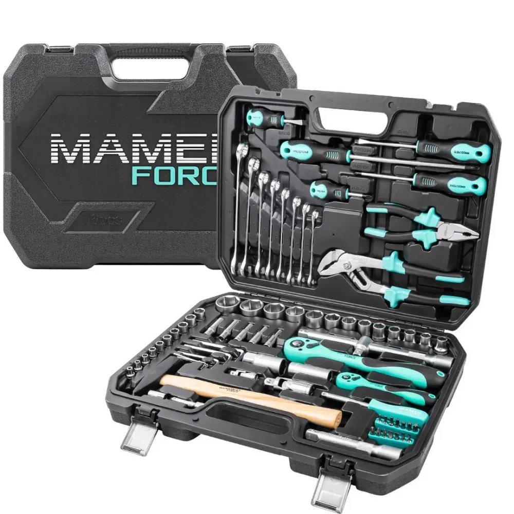 Набор инструментов PROFI 76пр. 1/4'',1/2''(6гр)(4-32мм) MAMEDFORCE MF-4772-5