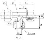 Соединение PNТ DS16 24х1.5 (нерж.)