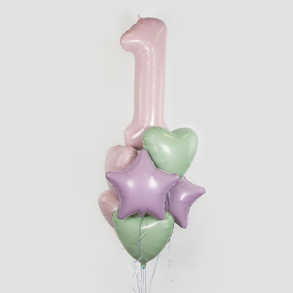Шар (19''/48 см) Звезда, Орхидея, 1 шт.