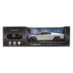 Модель пласт на РУ "Tesla Cybertruck" 24,5см, свет, серебристый, аккум. коробка ELPICK-24L-GY (Техно
