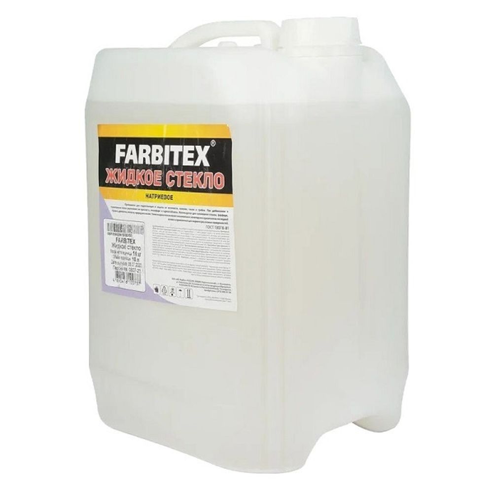 Стекло жидкое FARBITEX 10 л Стекло жидкое FARBITEX 10 л