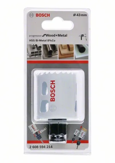 Коронка биметаллическая 43 мм Bosch Progressor