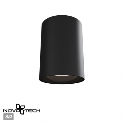 359422 OVER NT24 430 черный Светильник накладной влагозащищённый IP54 LED 15W 170-265V 3000К 1350Лм RECTE