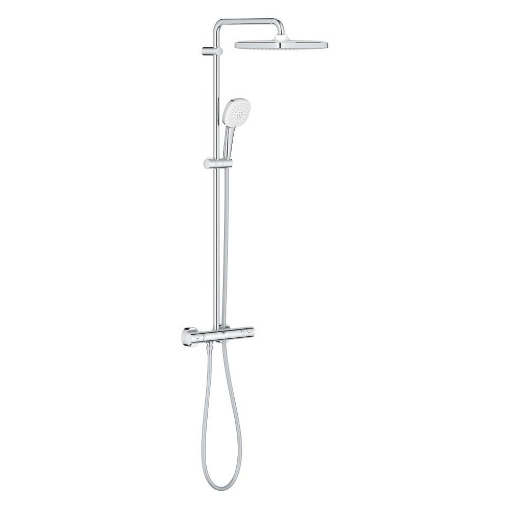Душевая система GROHE Tempesta System 250 Cube с термостатом для настенного монтажа, хром (26689001)
