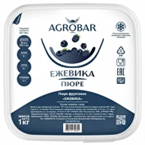 Пюре Ежевика глубокой заморозки Агробар 100г