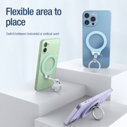 Магнитное держатель-кольцо на палец от Nillkin фиолетового цвета, серия SnapGrip Magnetic Adhesive Ring Holder