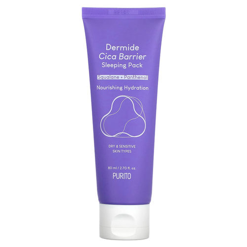 Purito, Dermide Cica Barrier, спальный пакет, 80 мл (2,70 жидк. унц.)
