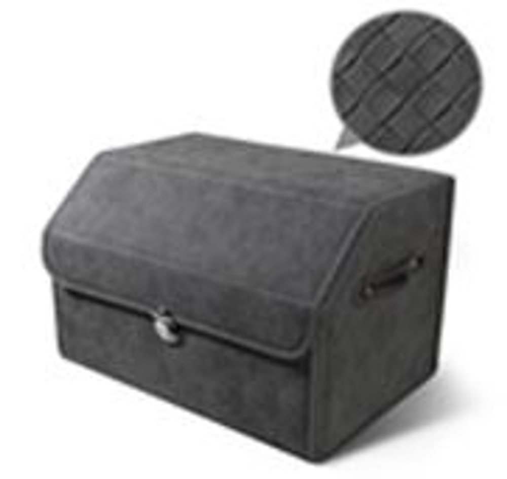 Сумка-Бокс 46х31х29 - Экозамша, серый - GQOP-6005 GREY