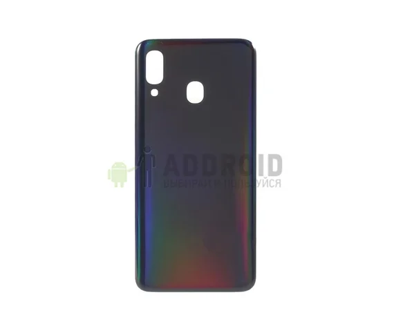 Задняя крышка для Samsung Galaxy A40 A405 (Перламутр черная)